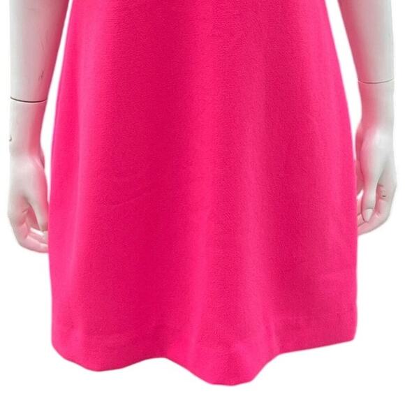 Trina Turk Pink Cold Shoulder Ruffle Shift dress Womens size 8 - Picture 10 of 13